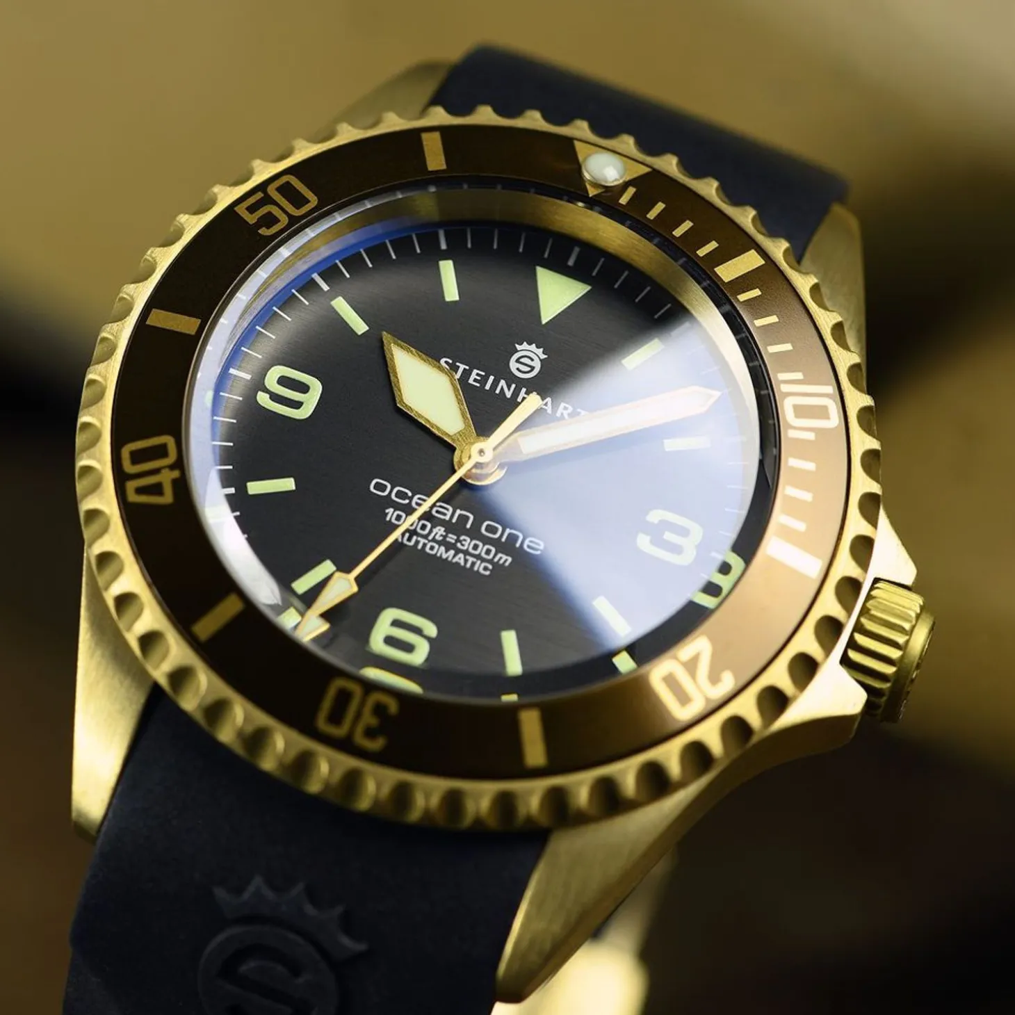 Steinhart Watches Ocean One Bronze Dark-Brown Diver Watch
