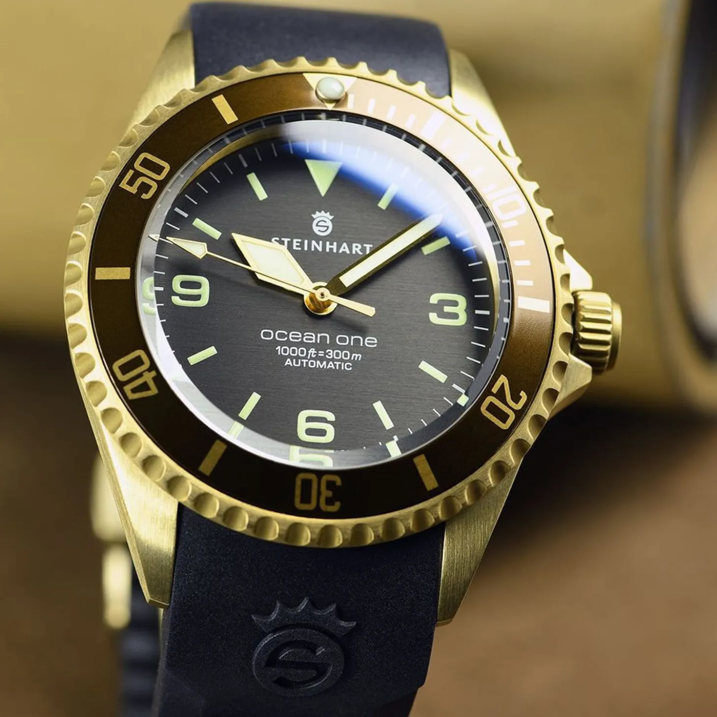 Steinhart Watches Ocean One Bronze Dark-Brown Diver Watch