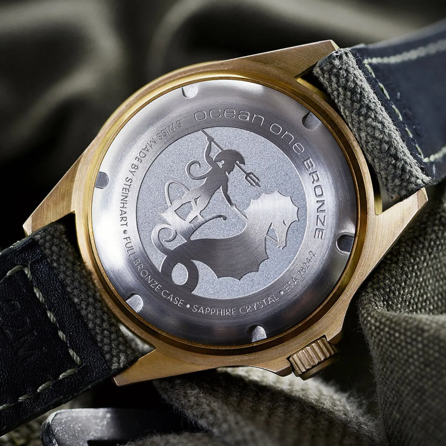 Steinhart Watches Ocean One Bronze Green Diver Watch