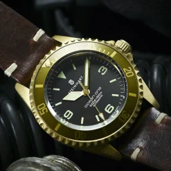 Steinhart Watches Ocean One Bronze Light-Brown Diver Watch