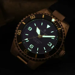 Steinhart Watches Ocean One Bronze Light-Brown Diver Watch