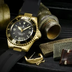 Steinhart Watches Ocean One Bronze Light-Brown Diver Watch