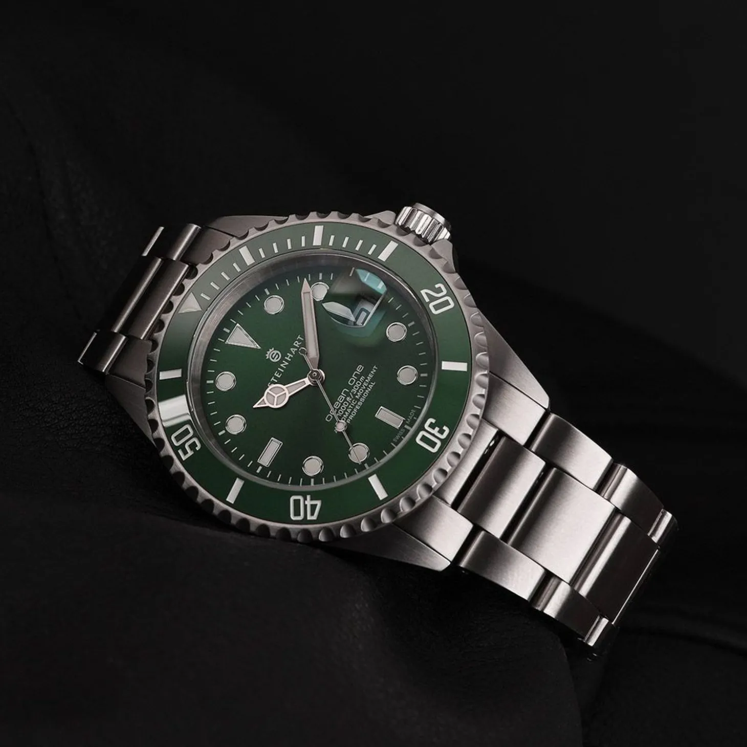Steinhart Watches Ocean One Double-Green Ceramic Premium Diver Watch
