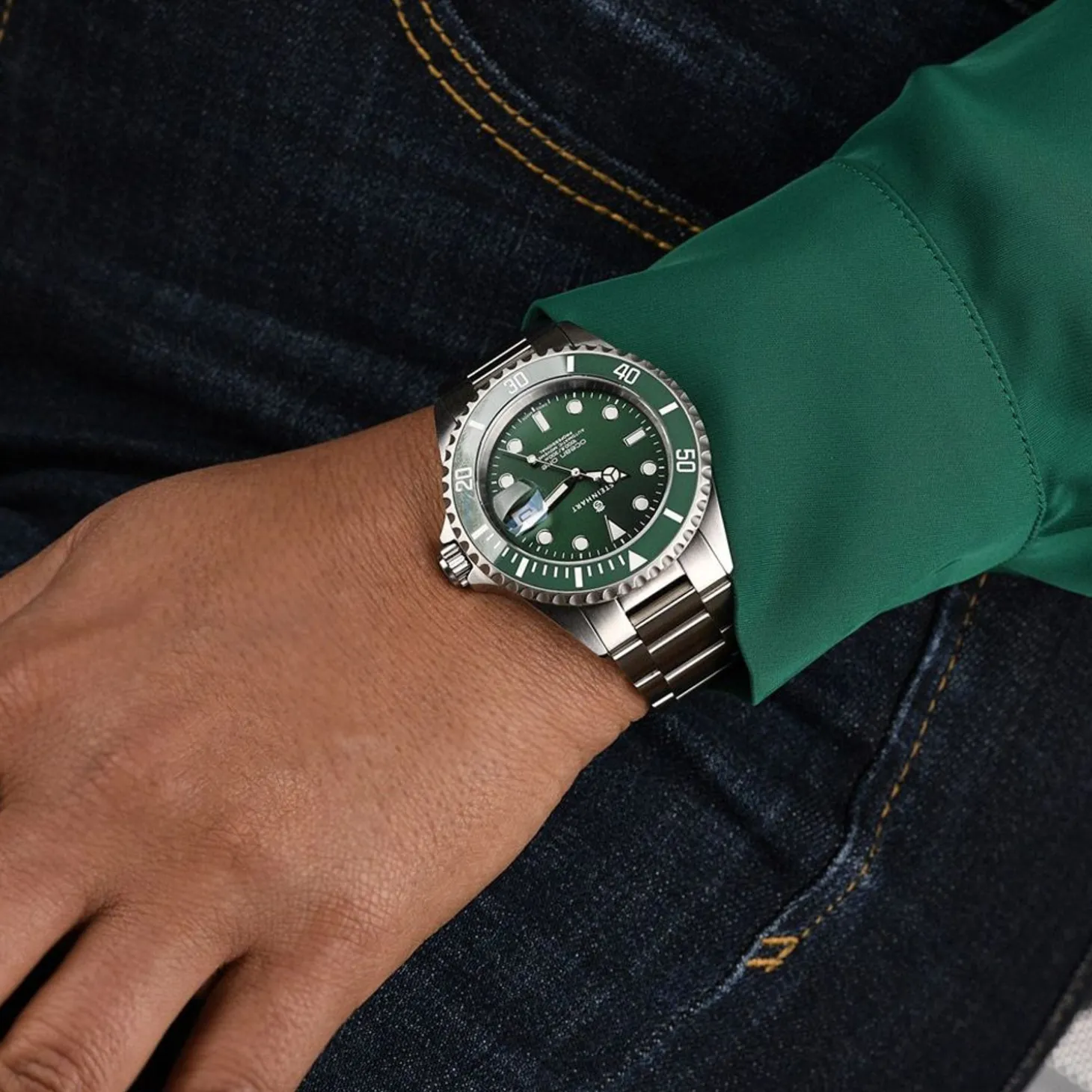 Steinhart Watches Ocean One Double-Green Ceramic Premium Diver Watch