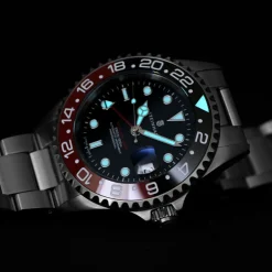 Steinhart Watches Ocean One Gmt Black-Red. 2 Ceramic Diver Watch
