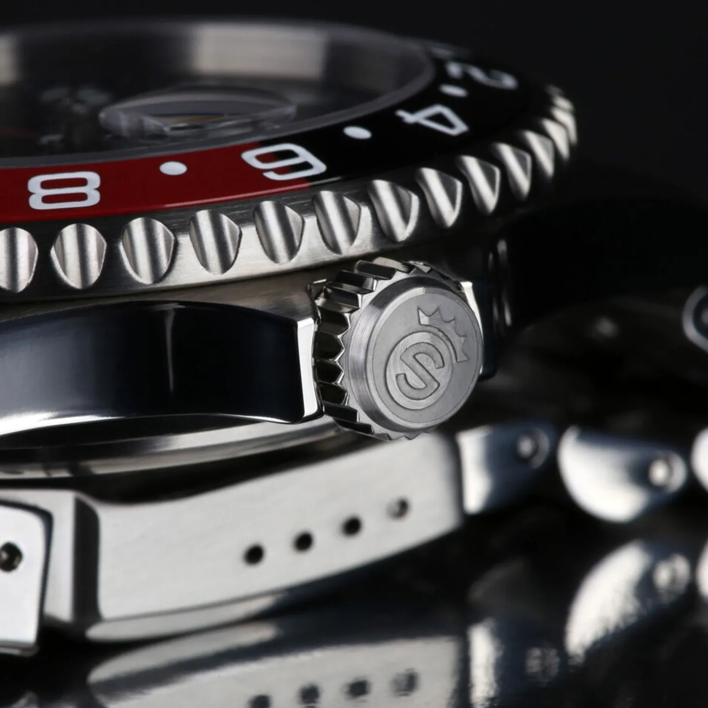 Steinhart Watches Ocean One Gmt Black-Red. 2 Ceramic Diver Watch
