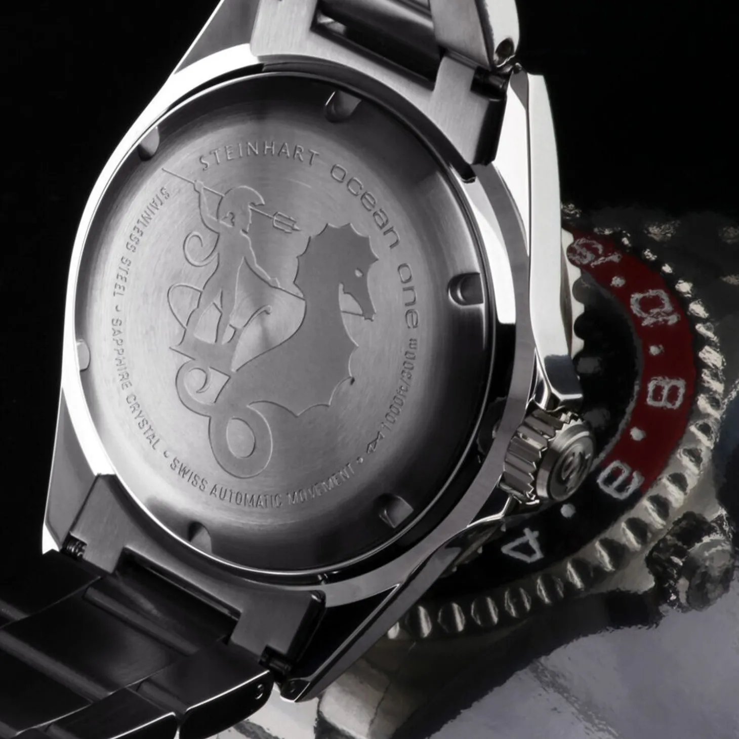 Steinhart Watches Ocean One Gmt Black-Red Ceramic Diver Watch