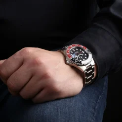 Steinhart Watches Ocean One Gmt Black-Red Ceramic Diver Watch