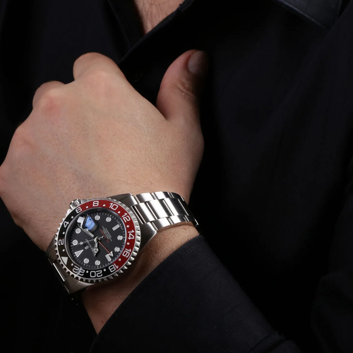 Steinhart Watches Ocean One Gmt Black-Red Ceramic Diver Watch