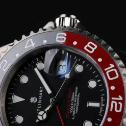 Steinhart Watches Ocean One Gmt Black-Red Ceramic Diver Watch