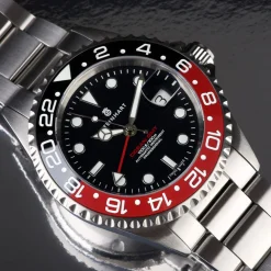 Steinhart Watches Ocean One Gmt Black-Red Ceramic Diver Watch