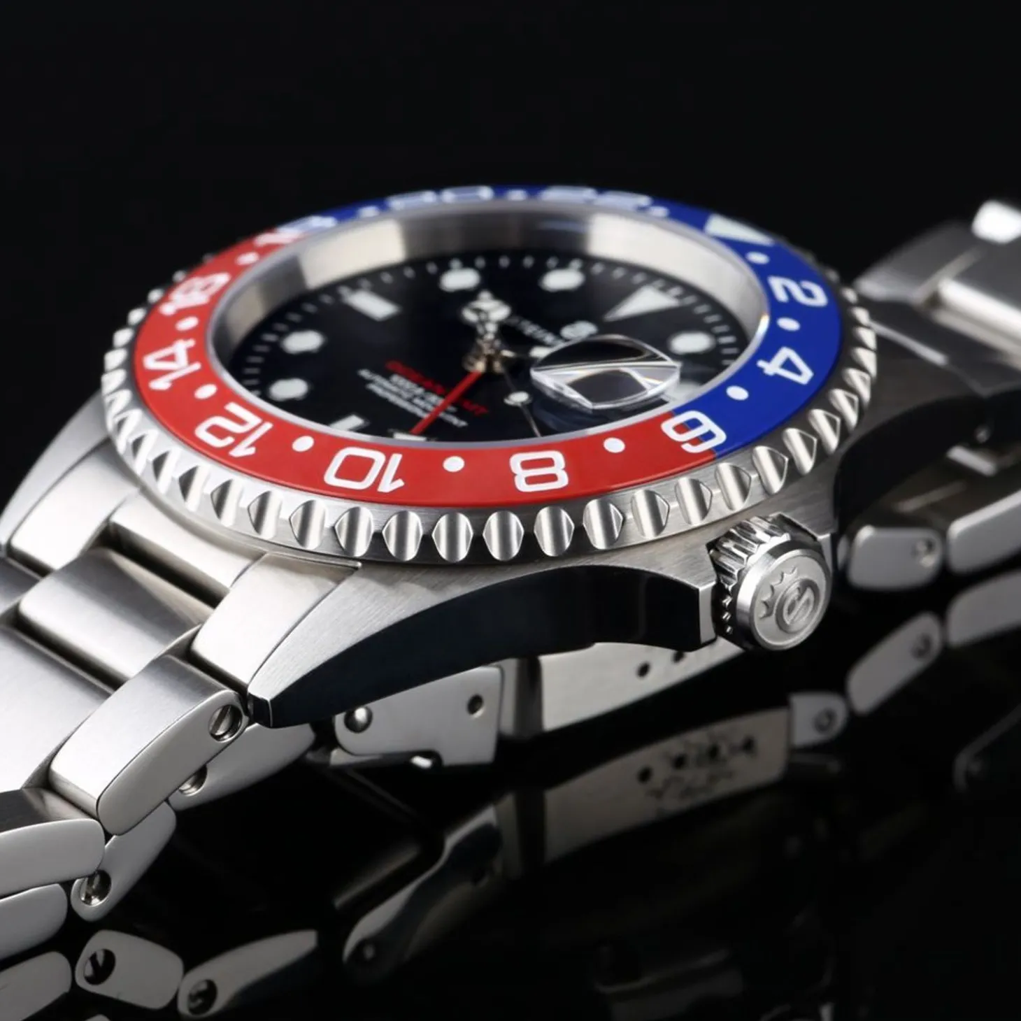 Steinhart Watches Ocean One Gmt Blue-Red Ceramic Diver Watch