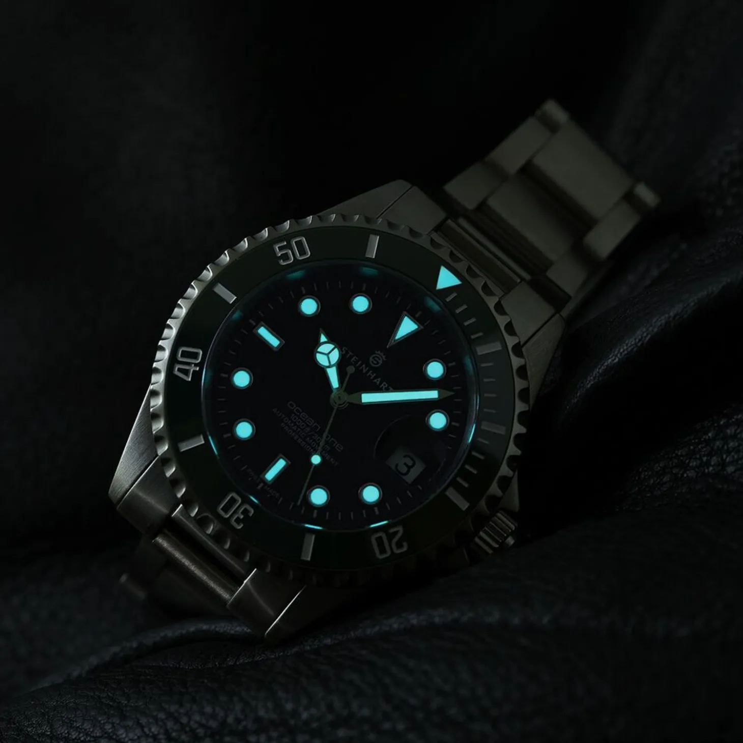 Steinhart Watches Ocean One Green Ceramic Diver Watch