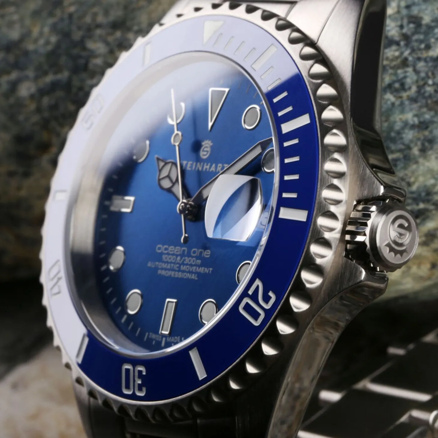 Steinhart Watches Ocean One Premium Blue Ceramic Diver Watch