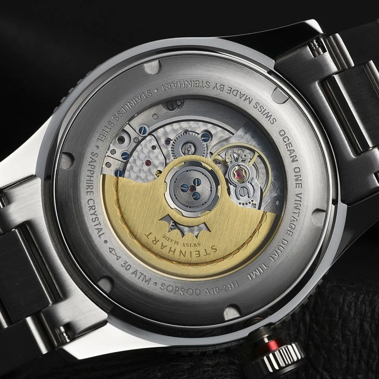 Steinhart Watches Ocean One Vintage Dual Time Premium Diver Watch