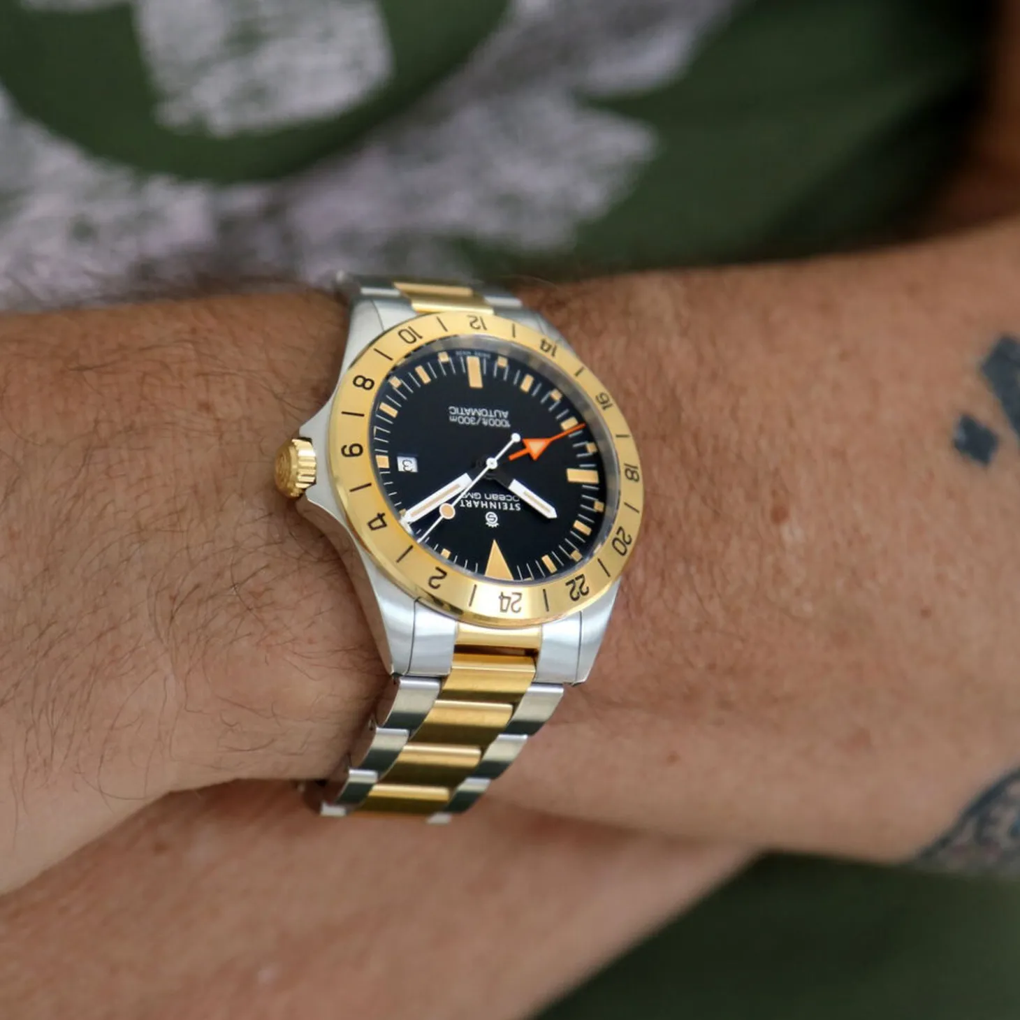 Steinhart Watches Ocean One Vintage Gmt Two-Tone