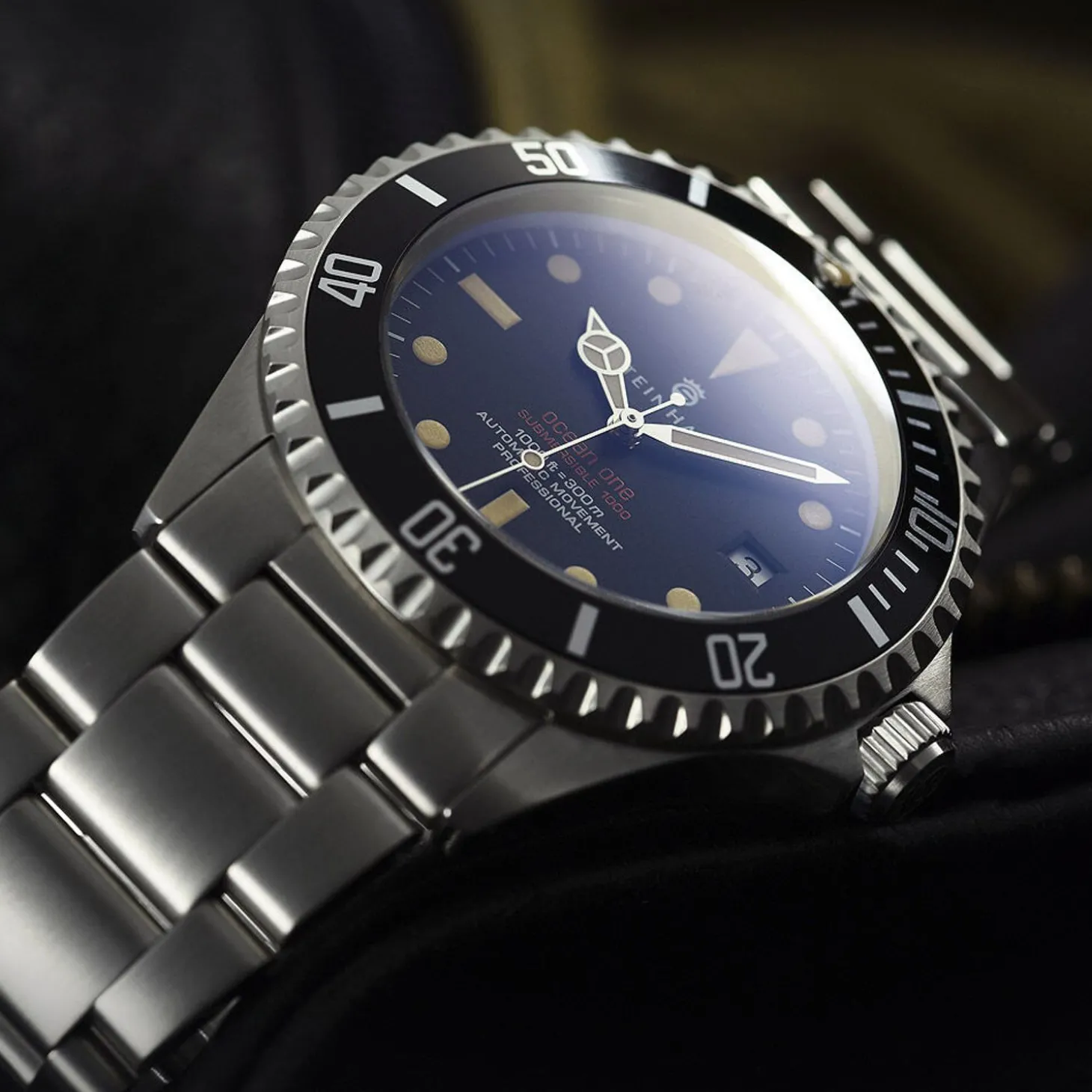 Steinhart Watches Ocean One Vintage Red Diver Watch