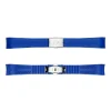 Steinhart Watches Rubber Strap Blue New 20X16 Mm For Ocean 39 With Clasp Steel