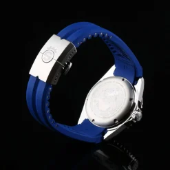Steinhart Watches Rubber Strap Blue New 20X16 Mm For Ocean 39 With Clasp Steel