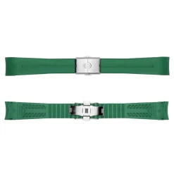 Steinhart Watches Rubber Strap Green New 22X18 Mm For Ocean 42 And Ocean 44 With Clasp Steel
