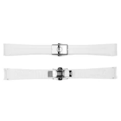 Steinhart Watches Rubber Strap New 20X16 Mm For Ocean 39 White With Clasp Steel