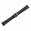 Steinhart Watches Rubber Strap New 22X18 Mm For Ocean 42 And Ocean 44 With Clasp Black Dlc