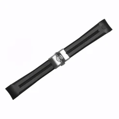 Steinhart Watches Rubber Strap New 22X18 Mm For Ocean 42 And Ocean 44 With Clasp Steel