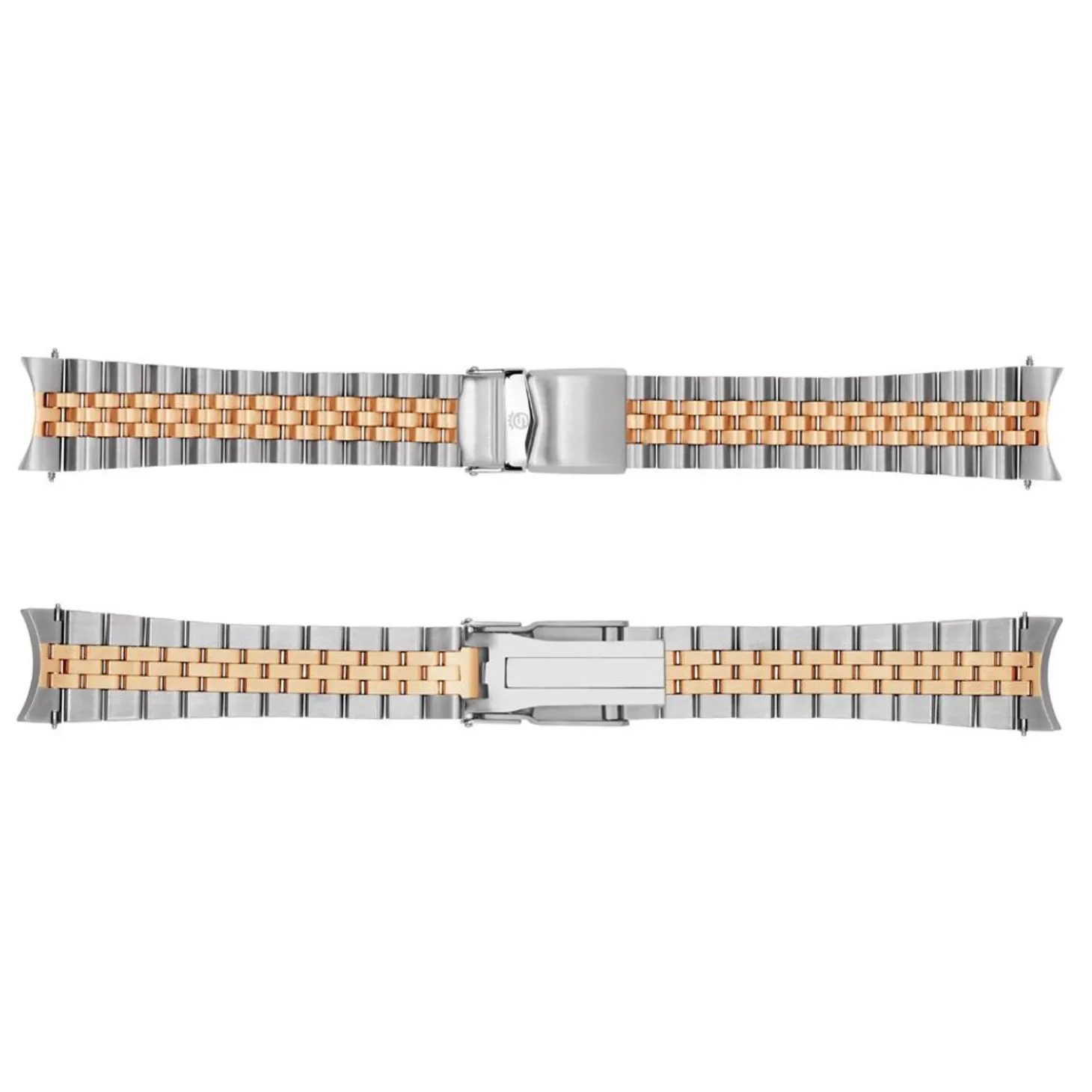 Steinhart Watches Stainless Steel Bracelet Two Tone Satined 22/18 5 Lines Incl. Endlinks
