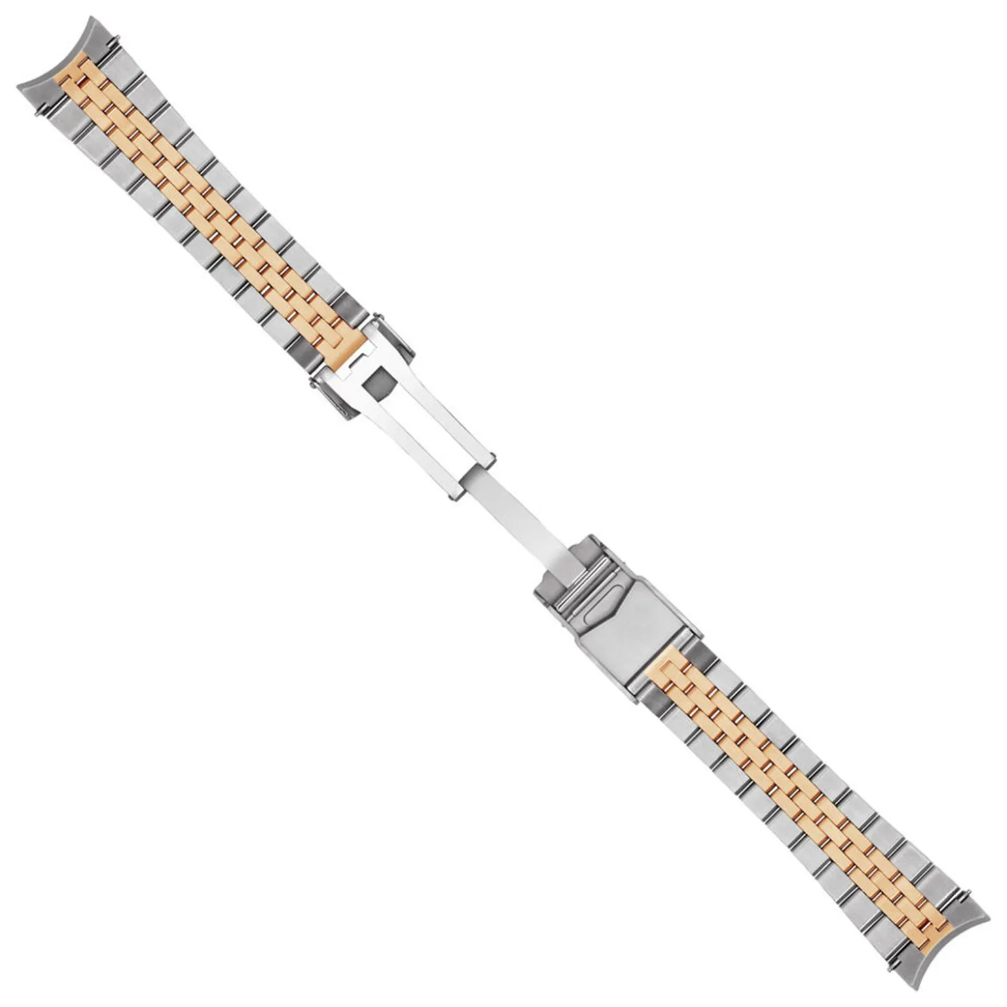 Steinhart Watches Stainless Steel Bracelet Two Tone Satined 22/18 5 Lines Incl. Endlinks