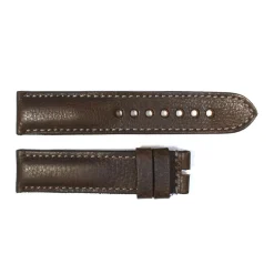 Steinhart Watches Strap Dark Brown With Grey Stitching Size M