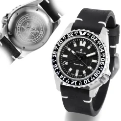 Steinhart Watches Traveller Gmt Black Diver Watch
