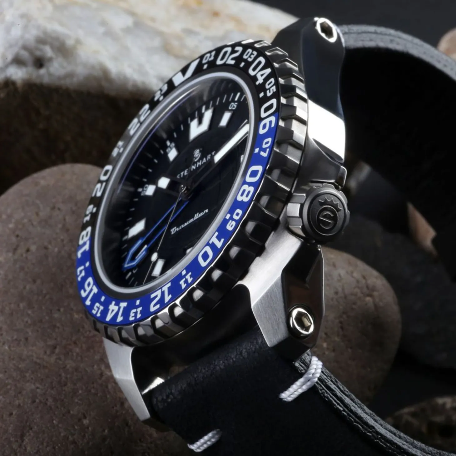 Steinhart Watches Traveller Gmt Blue Diver Watch
