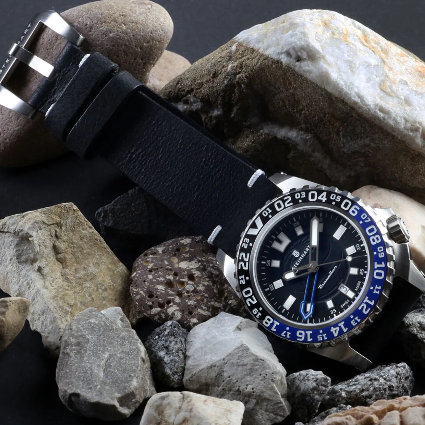Steinhart Watches Traveller Gmt Blue Diver Watch
