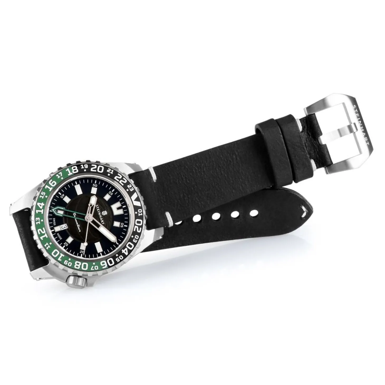 Steinhart Watches Traveller Gmt Green Diver Watch