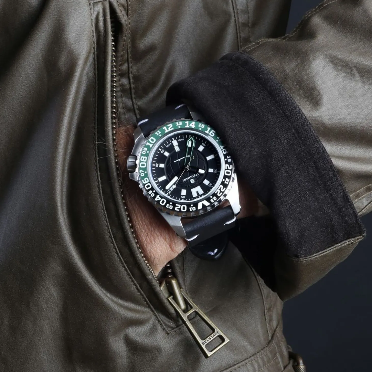Steinhart Watches Traveller Gmt Green Diver Watch