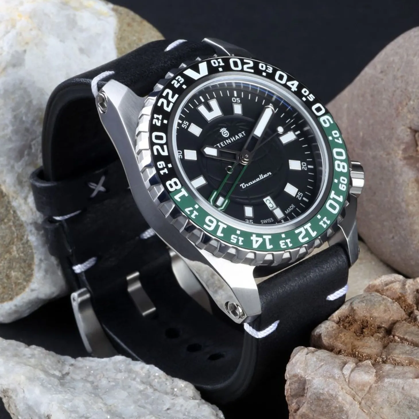 Steinhart Watches Traveller Gmt Green Diver Watch