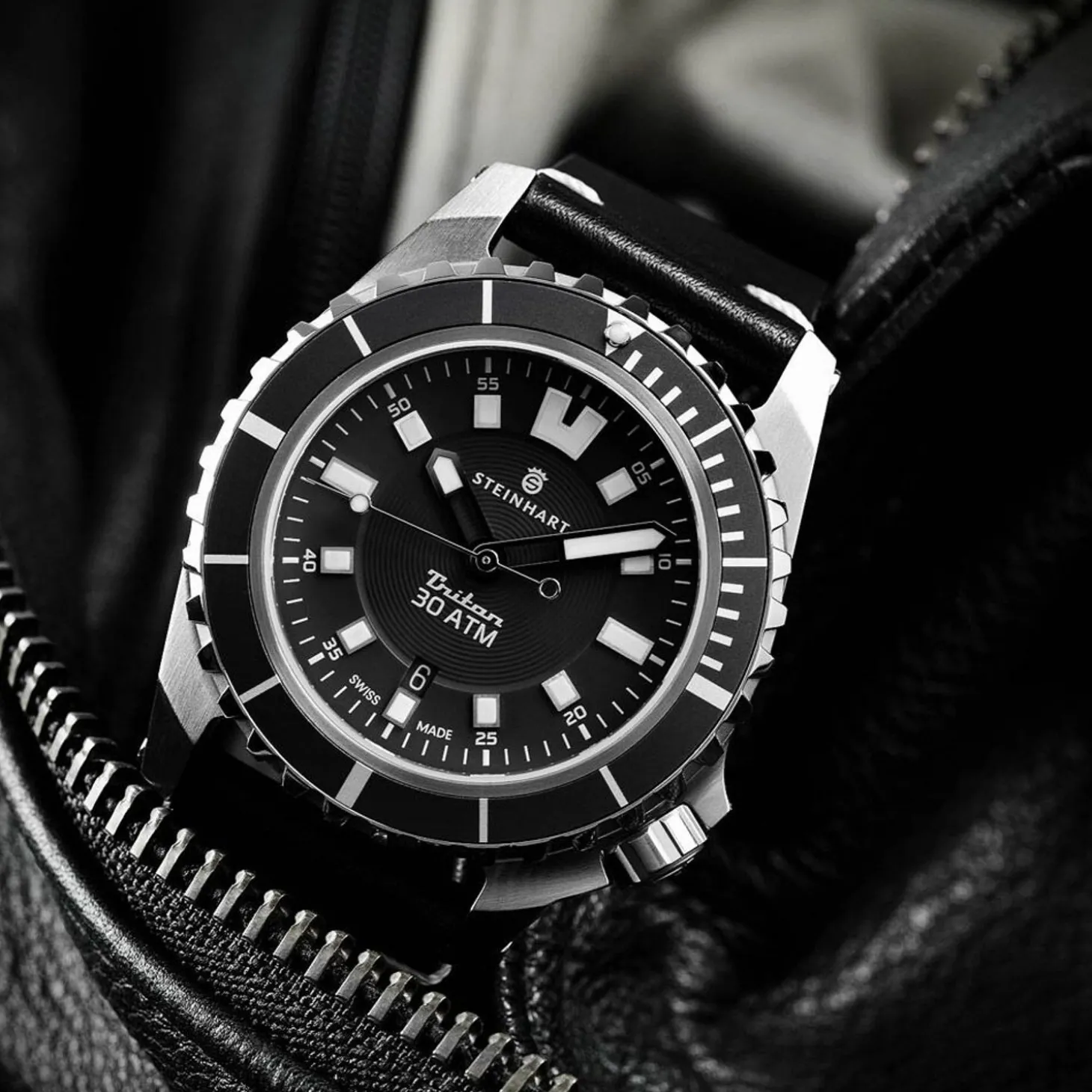 Steinhart Watches Triton 30 Atm Black Diver Watch