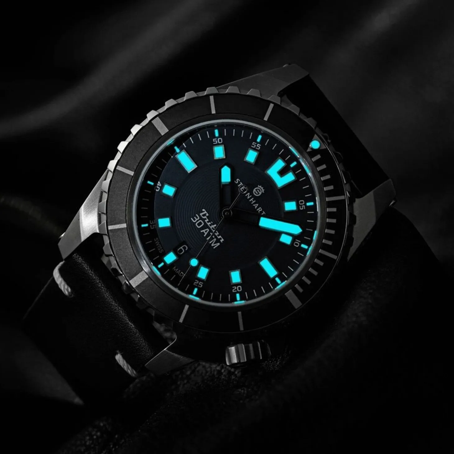 Steinhart Watches Triton 30 Atm Black Diver Watch
