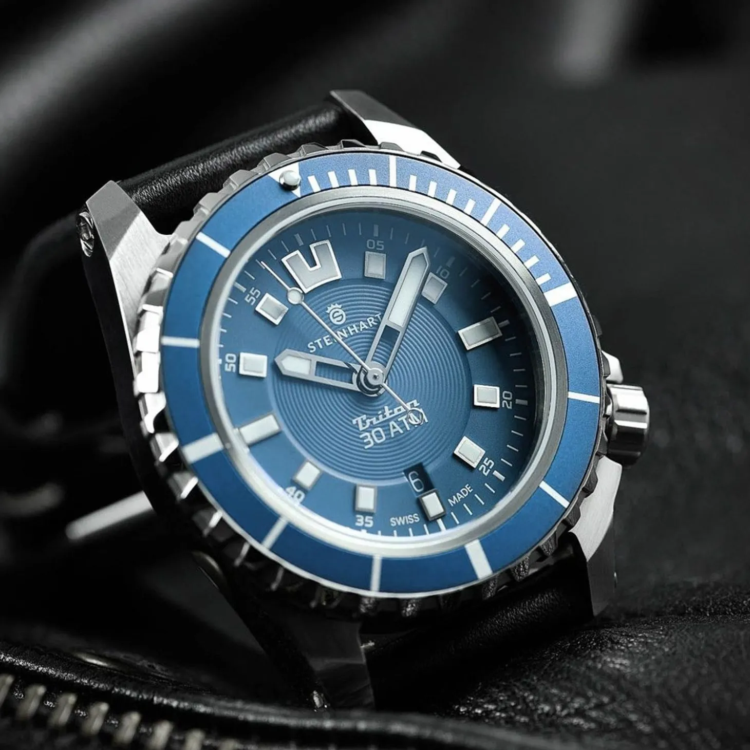 Steinhart Watches Triton 30 Atm Blue Diver Watch