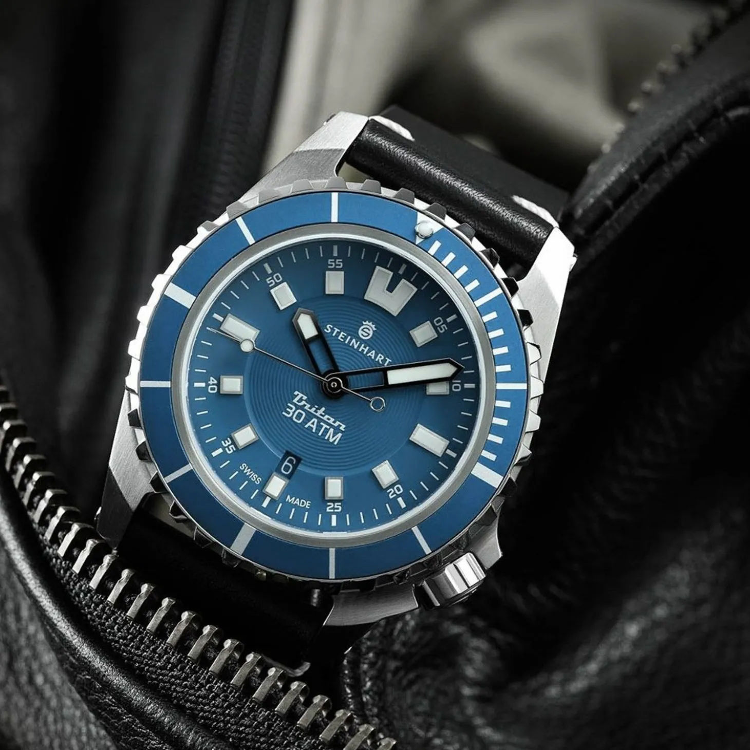 Steinhart Watches Triton 30 Atm Blue Diver Watch