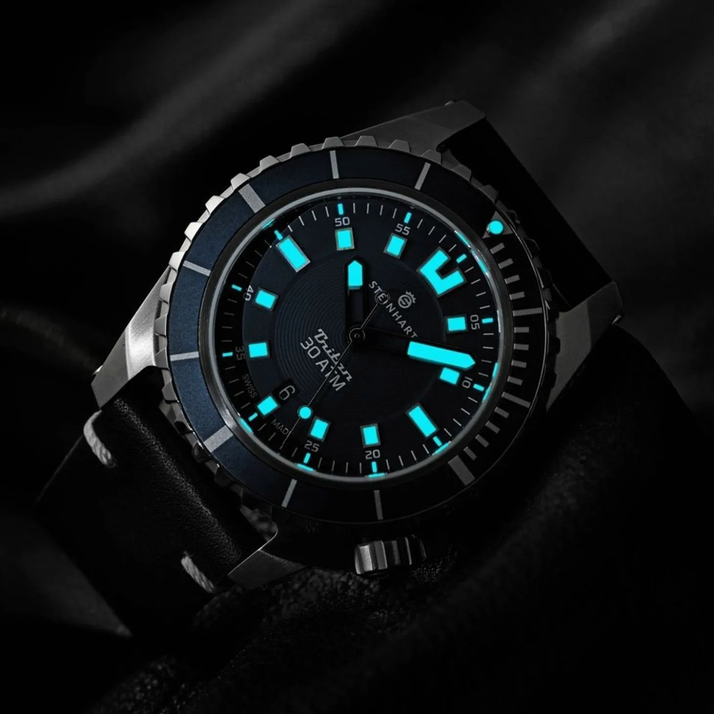 Steinhart Watches Triton 30 Atm Blue Diver Watch