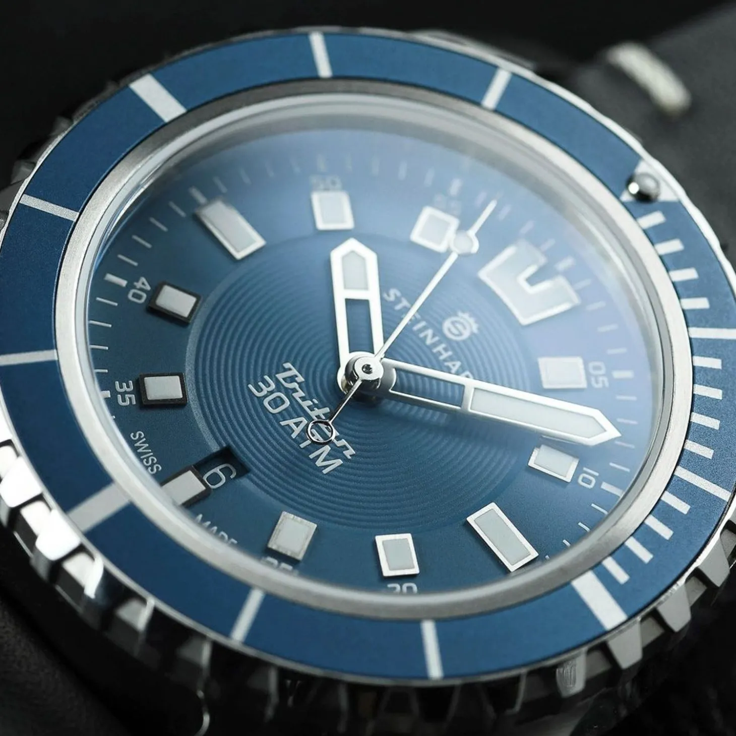 Steinhart Watches Triton 30 Atm Blue Diver Watch